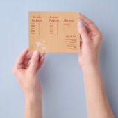 Moderne Eyelash Services Groovy Pricing List Flyer (Gruppe)