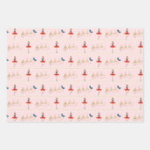 Moderne Fa La La Christmas Nutcracker Charaktere Geschenkpapier Set (Vorderseite)