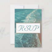 Moderne Fade Tropical Sunset Wedding RSVP (Vorderseite)