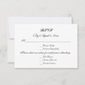 Moderne Fade Tropical Sunset Wedding RSVP (Rückseite)