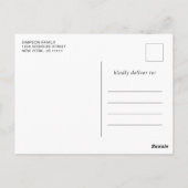 Moderne Fahrt durch FOTO Graduierungsparty Einladu Postkarte (Rückseite)