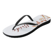 Moderne Fall Greenery Geometrische Personalisierte Badesandalen (Schrägansicht)