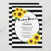 Moderne Fall Sonnenblume Brautdusche Einladungen (Vorne/Hinten)