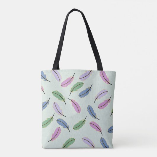 Moderne Fallfeathers Pastel Tasche (Rückseite)