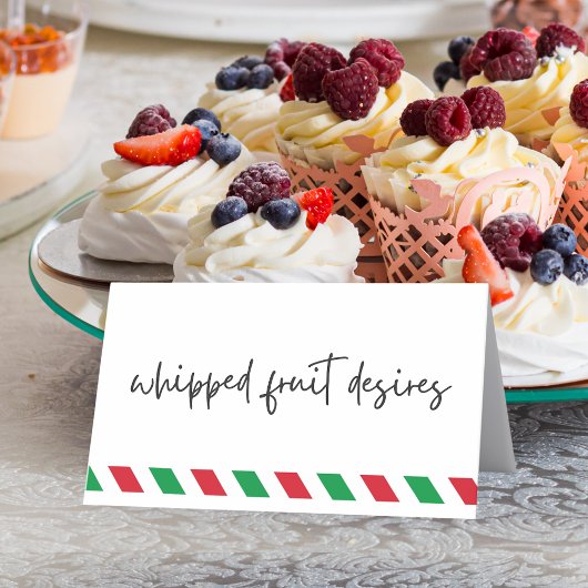 Moderne Faltenkost, Getränke oder Platzkarten