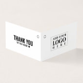 Moderne Faltschachtel-White-Hang-Karte (Vorderseite)