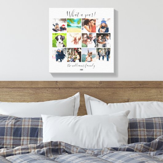 Moderne Familie 12 Fotosammlungen - was für ein Ja Leinwanddruck (Insitu (Schlafzimmer))