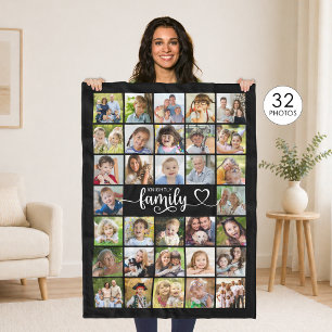 Moderne Familie 32 Fotos Script Herzname Custom Fleecedecke