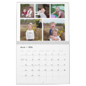 Moderne Familie 60 Foto - 5 pro Monat - Custom Kalender (Mär 2026)
