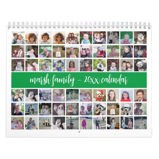 Moderne Familie 60 Foto - 5 pro Monat - Custom Kalender (Titelbild)