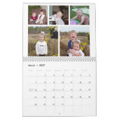 Moderne Familie 60 Foto - 5 pro Monat - Custom Kalender (Mär 2027)