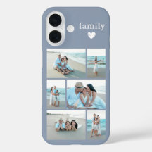 Moderne Familie 6 Foto Staubblau