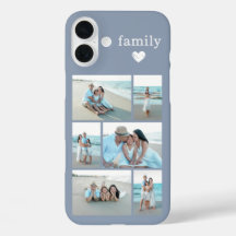 Moderne Familie 6 Foto Staubblau