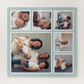 Moderne Familie 6 Square FotoCollage Puzzle (Horizontal)