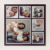 Moderne Familie 6 Square FotoCollage Puzzle (Horizontal)