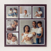Moderne Familie 6 Square FotoCollage Puzzle (Vertikal)