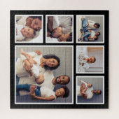 Moderne Familie 6 Square FotoCollage Puzzle (Horizontal)