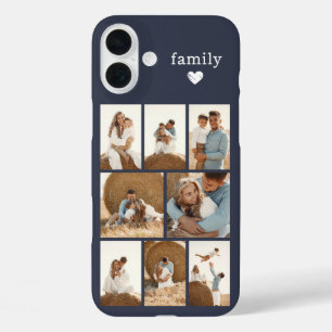 Moderne Familie 8 Foto Grau iPhone 16 Plus Hülle
