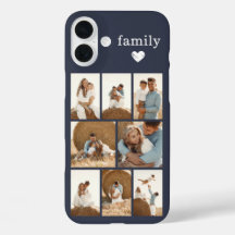Moderne Familie 8 Foto Grau