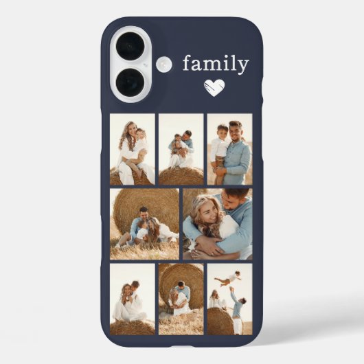 Moderne Familie 8 Foto Grau Case-Mate iPhone Hülle (Rückseite)