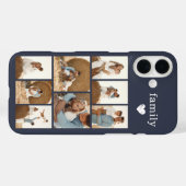 Moderne Familie 8 Foto Grau Case-Mate iPhone Hülle (Rückseite (Horizontal))
