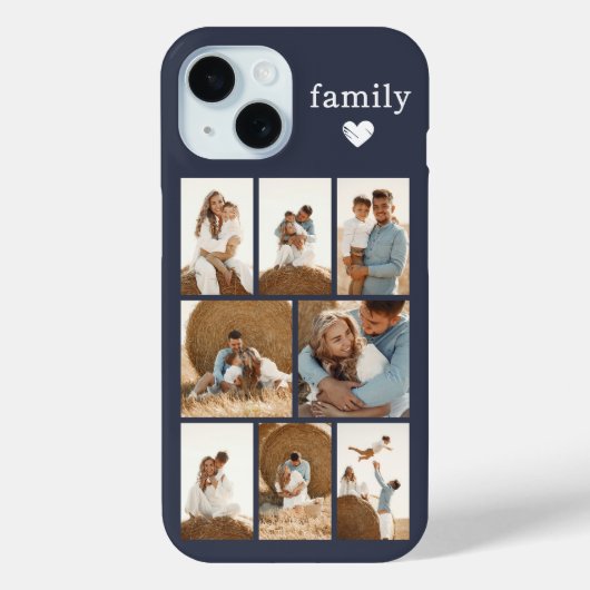 Moderne Familie 8 Foto Grau Case-Mate iPhone Hülle (Rückseite)