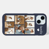 Moderne Familie 8 Foto Grau Case-Mate iPhone Hülle (Rückseite (Horizontal))