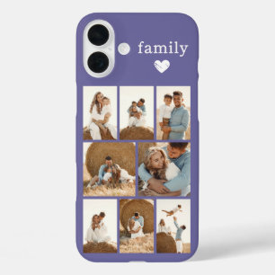 Moderne Familie 8 Foto Lila iPhone 16 Plus Hülle