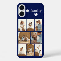Moderne Familie 8 Foto Navy Blau