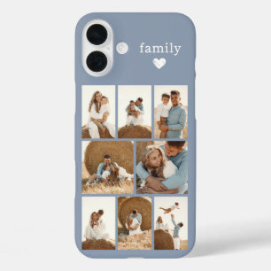 Moderne Familie 8 Foto Staubblau iPhone 16 Plus Hülle
