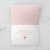 Moderne Familie frohe Weihnachts-Fotokarte Karte (Innenseite)