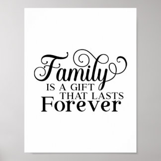 Moderne Familie ist eine Geschenkartikeltypografie Poster