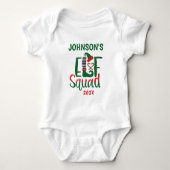 Moderne Familie Matching Elf Squad Weihnachten Baby Strampler (Vorderseite)