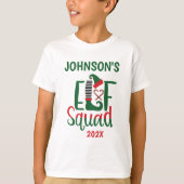 Moderne Familie Matching Elf Squad Weihnachten T-Shirt (Vorderseite)