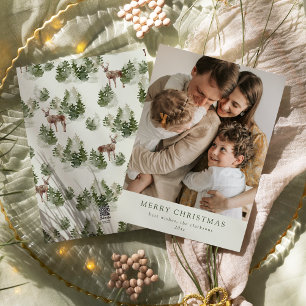 Moderne Familien-Feiertagskarte Feiertagskarte