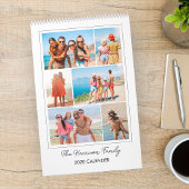 Moderne Familien-Foto-Collage Kalender