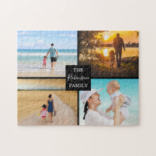 Moderne Familien-Foto-Collage Puzzle