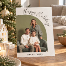 Moderne Familien-Foto-Weihnachtskarte