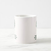 Moderne Familien-Stammbaum-Monogramm Kaffeetasse (Mittel)
