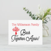 Moderne Familienbaum-Wiedersehen-Einladung Einladung (Stehend Vorderseite)