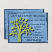 Moderne Familienbaum-Wiedersehen Postkarte (Vorne/Hinten)