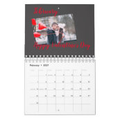 Moderne Familienfoto Collage 2022 Kalender (Feb 2027)