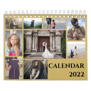 Moderne Familienfoto Collage 2022 Kalender