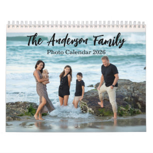 Moderne Familienfoto-Collage Kalender