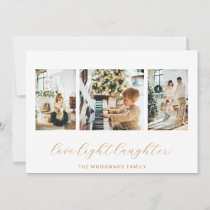 Moderne Familienfoto Collage Weihnachten