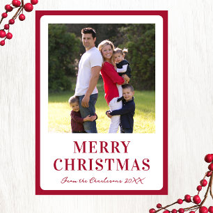 Moderne Familienfoto Frohe Weihnachten
