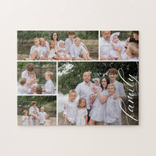 Moderne Familienfoto-Mosaik Puzzle