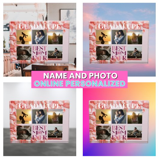 Moderne Familienfotografie Collage Beste Mama je F Fotoblock