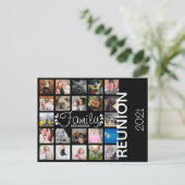 Moderne Familienfotografie Collage Family Wiederse Postkarte (Stehend Vorderseite)