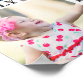 Moderne Familienfotografie Collage Liebe Memory be Poster (Ecke)